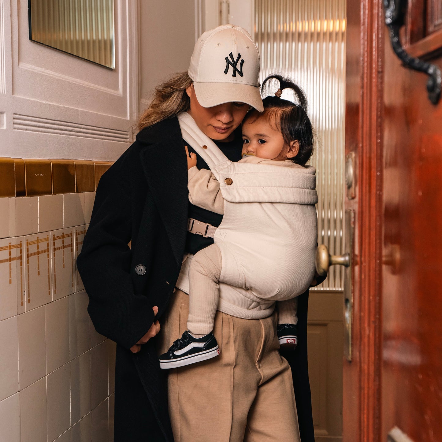 Nosidełko dla dziecka - Organiczny beż